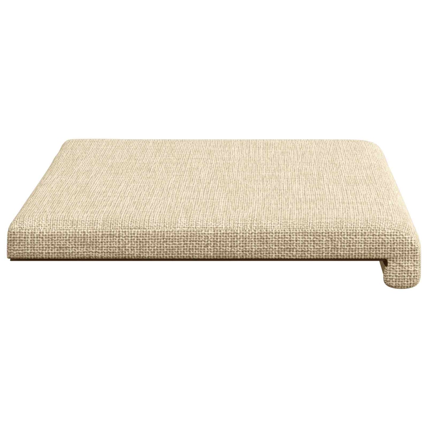 Bench Cushion Fabric Cream Depth 35 cm