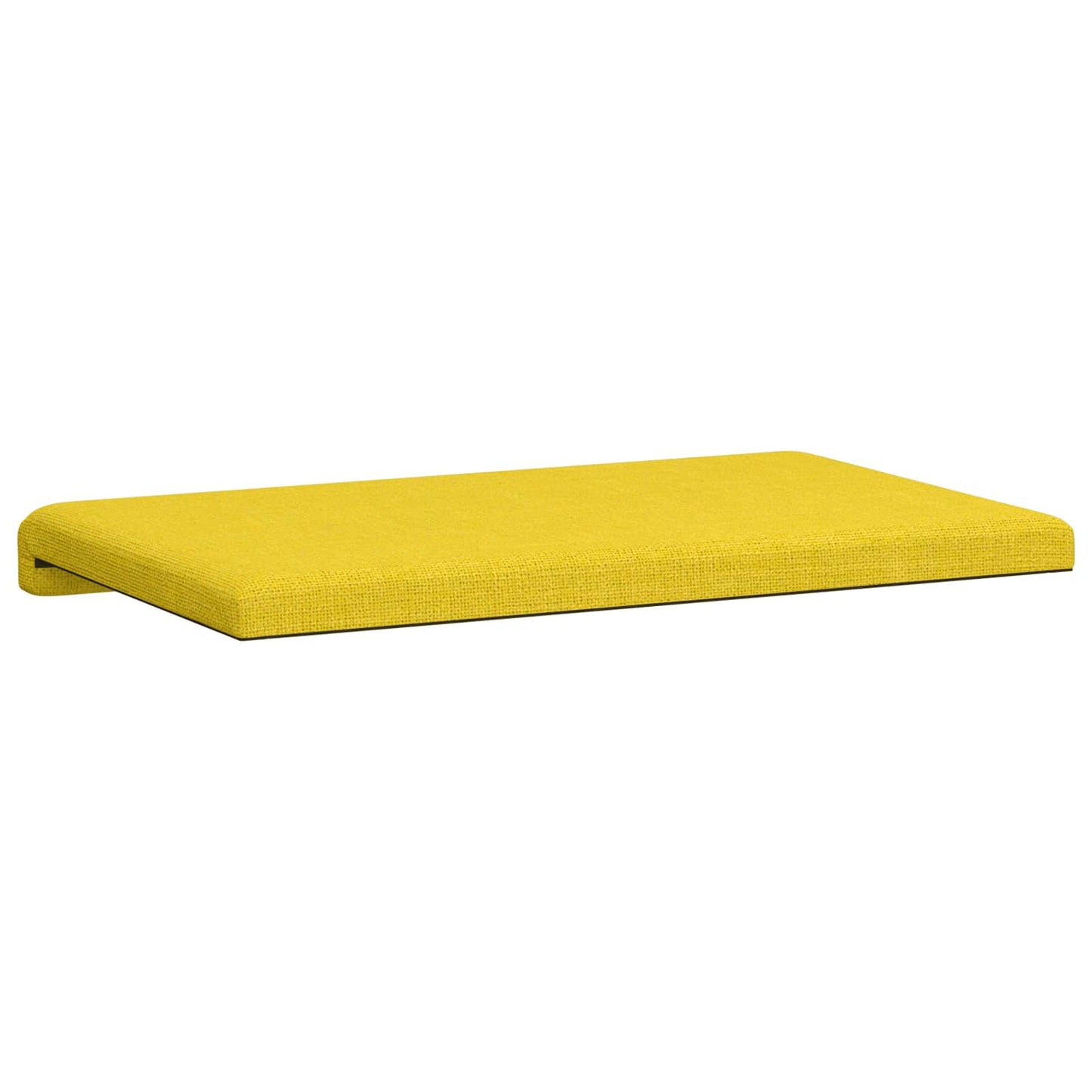 Bench Cushion Fabric Light Yellow Depth 35 cm