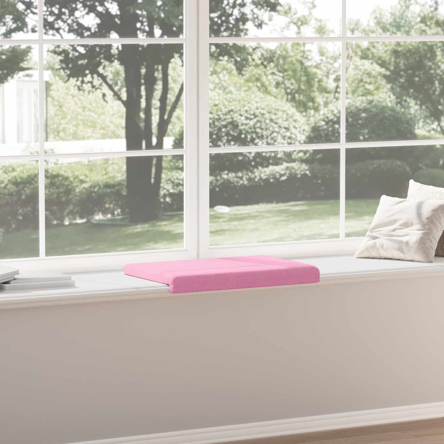 Bench Cushion Fabric Pink Depth 35 cm