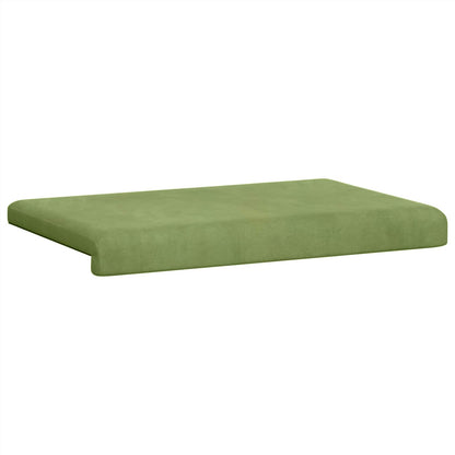 Bench Cushion Velvet Light Green Depth 35 cm