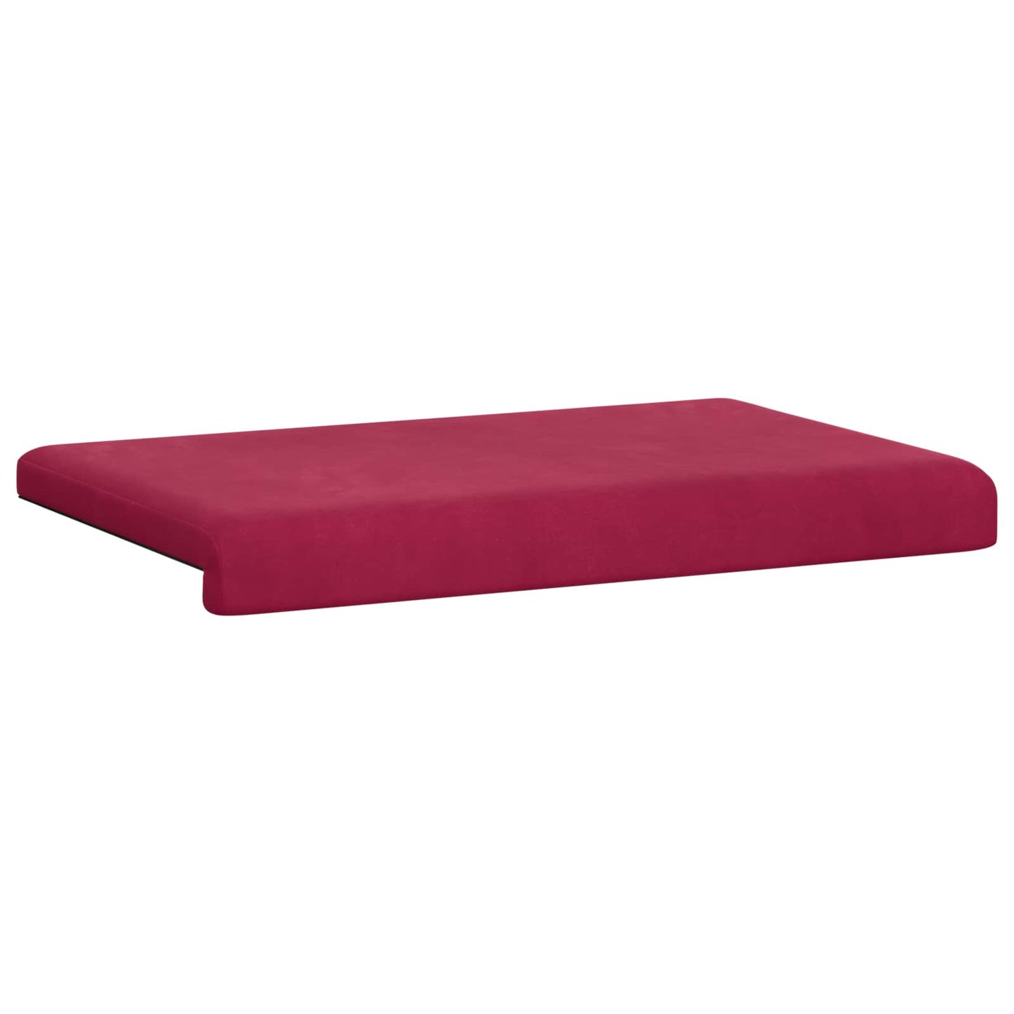Bench Cushion Velvet Wine Red Depth 35 cm