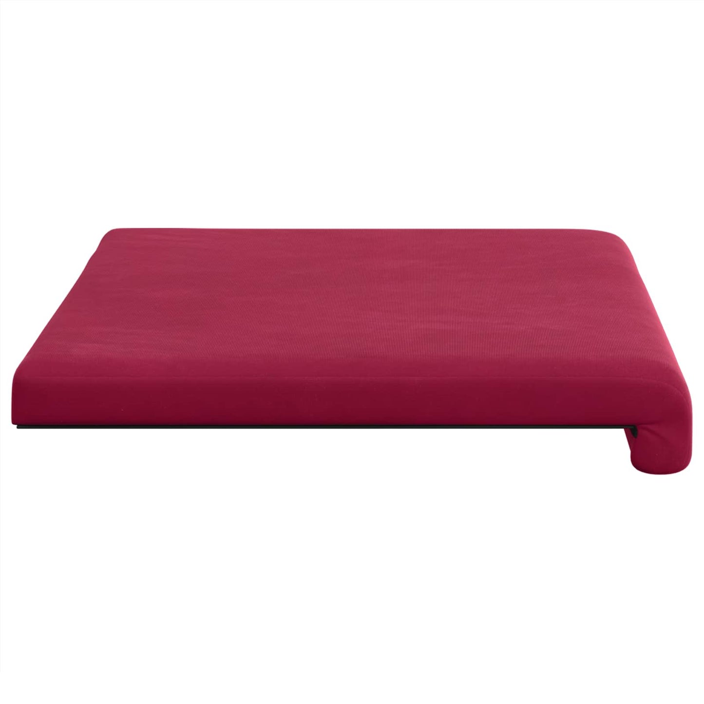Bench Cushion Velvet Wine Red Depth 35 cm