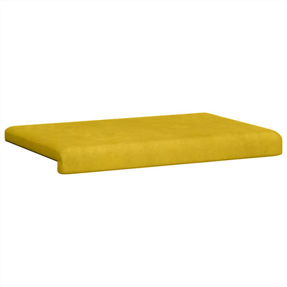 Bench Cushion Velvet Yellow Depth 35 cm