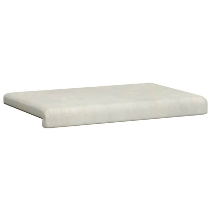 Bench Cushion Velvet Cream Depth 35 cm