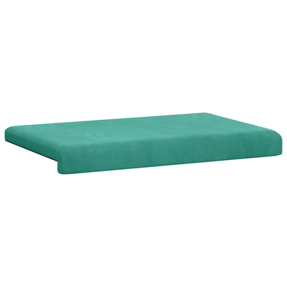 Bench Cushion Velvet Turquoise Depth 35 cm