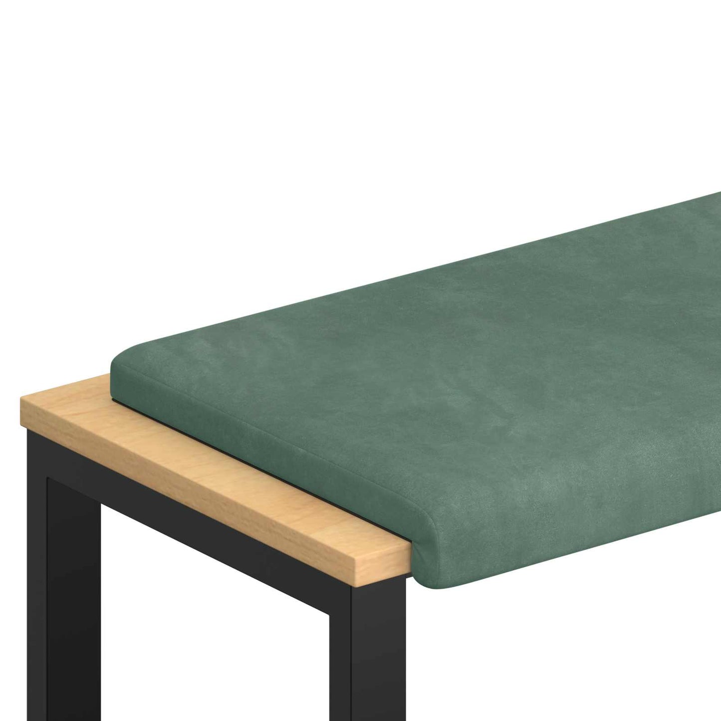 Bench Cushion Velvet Sea Green Depth 35 cm