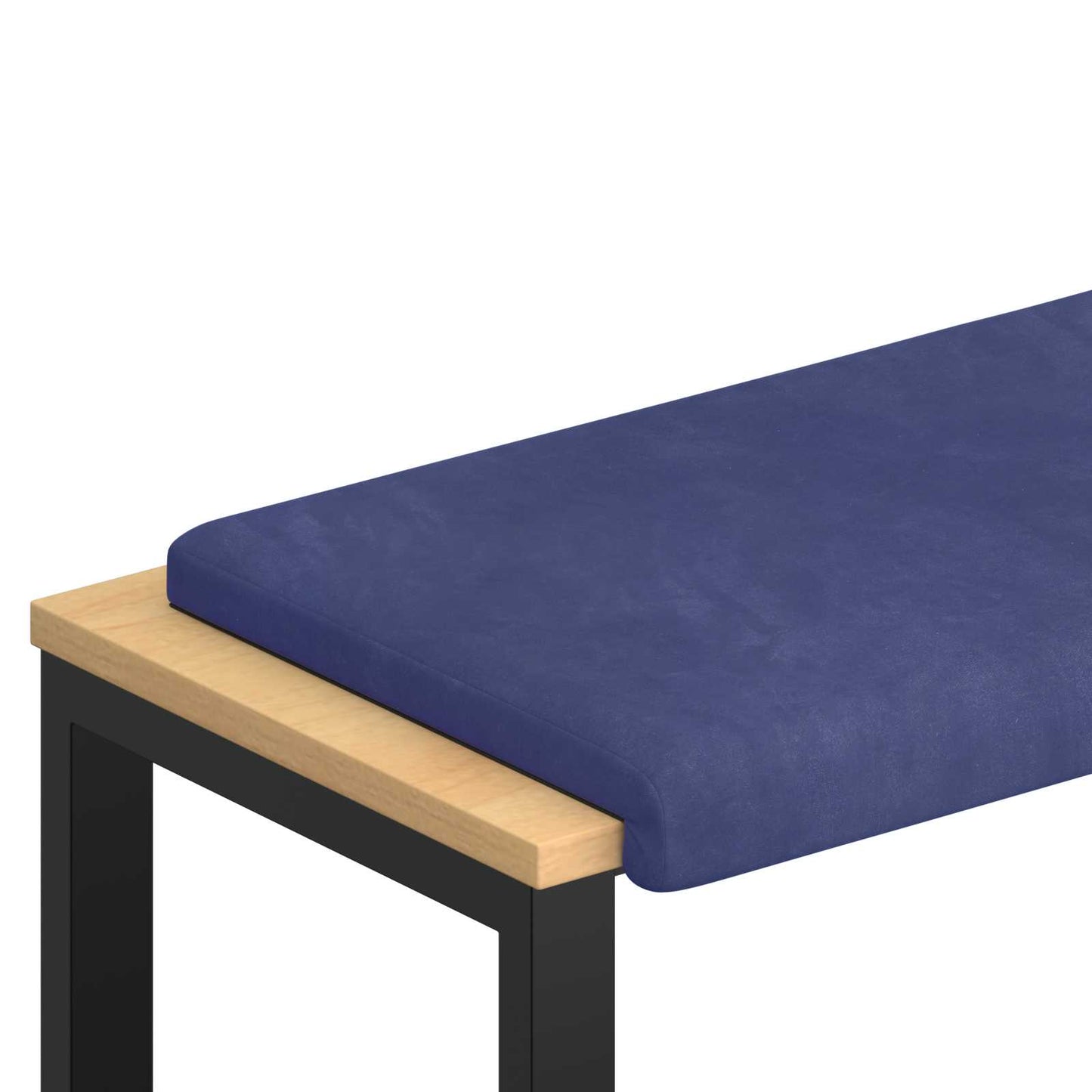 Bench Cushion Velvet Police Blue Depth 35 cm