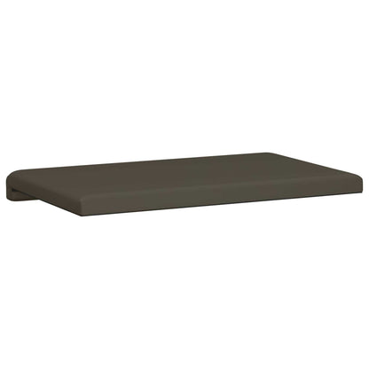 Bench Cushion Faux Leather Grey Depth 35 cm