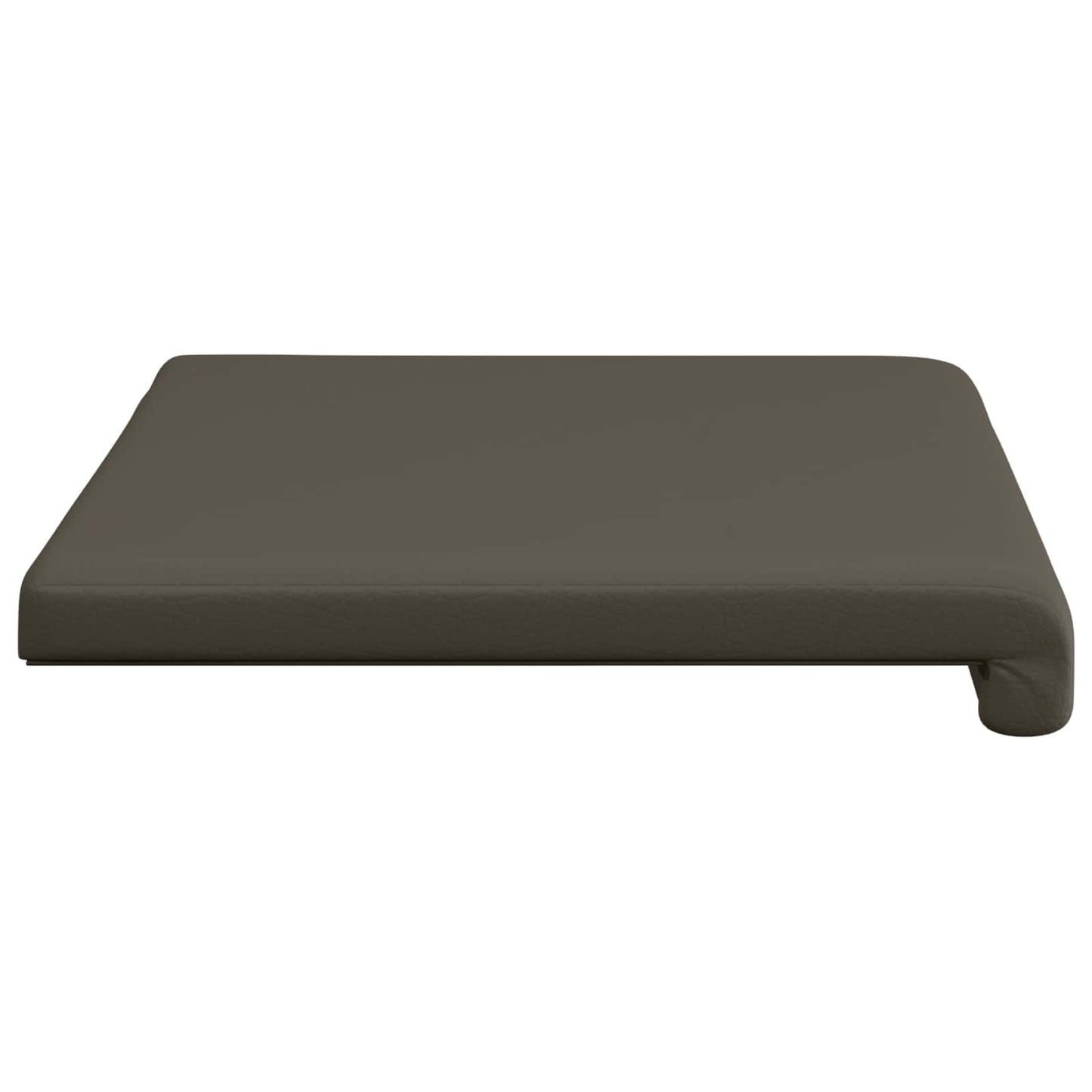 Bench Cushion Faux Leather Grey Depth 35 cm