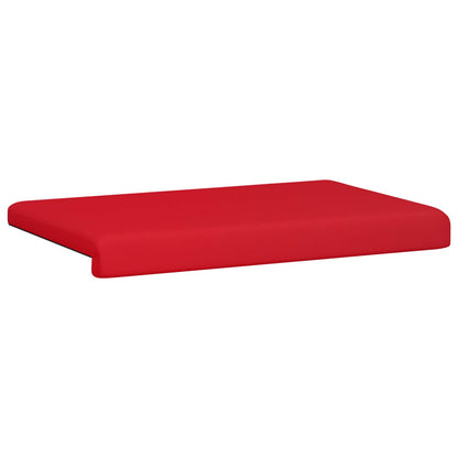 Bench Cushion Faux Leather Red Depth 35 cm