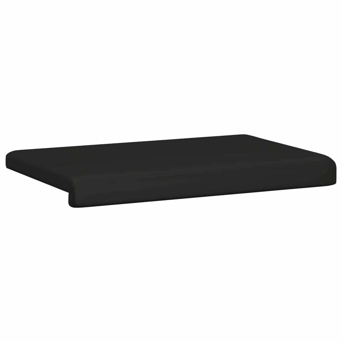 Bench Cushion Faux Leather Black Depth 35 cm