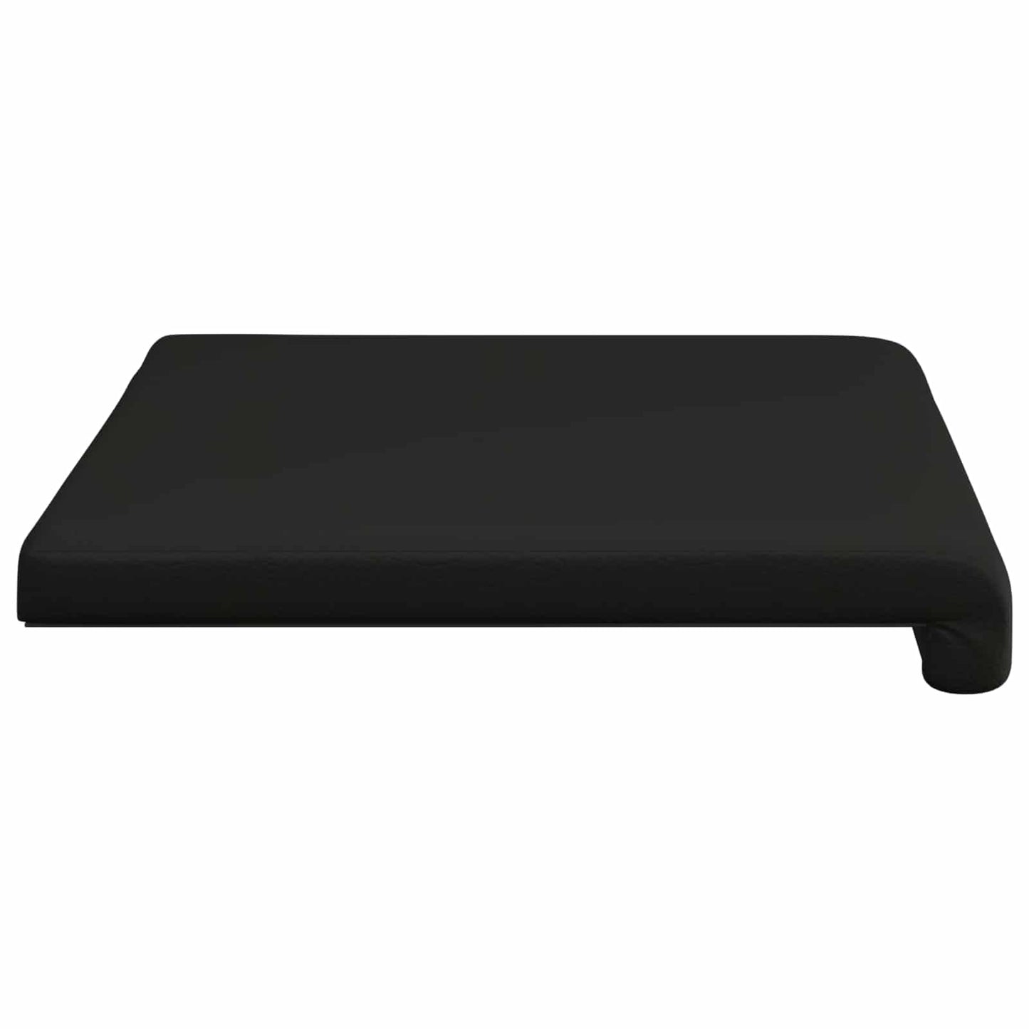 Bench Cushion Faux Leather Black Depth 35 cm