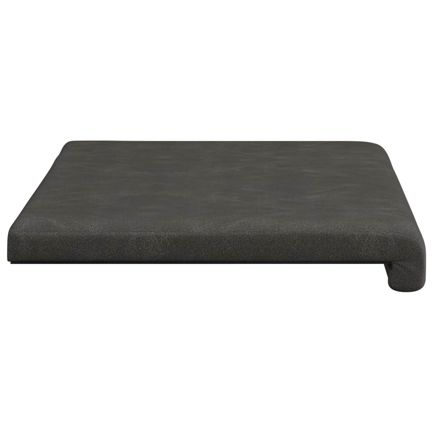 Bench Cushion Faux Leather Black Depth 35 cm