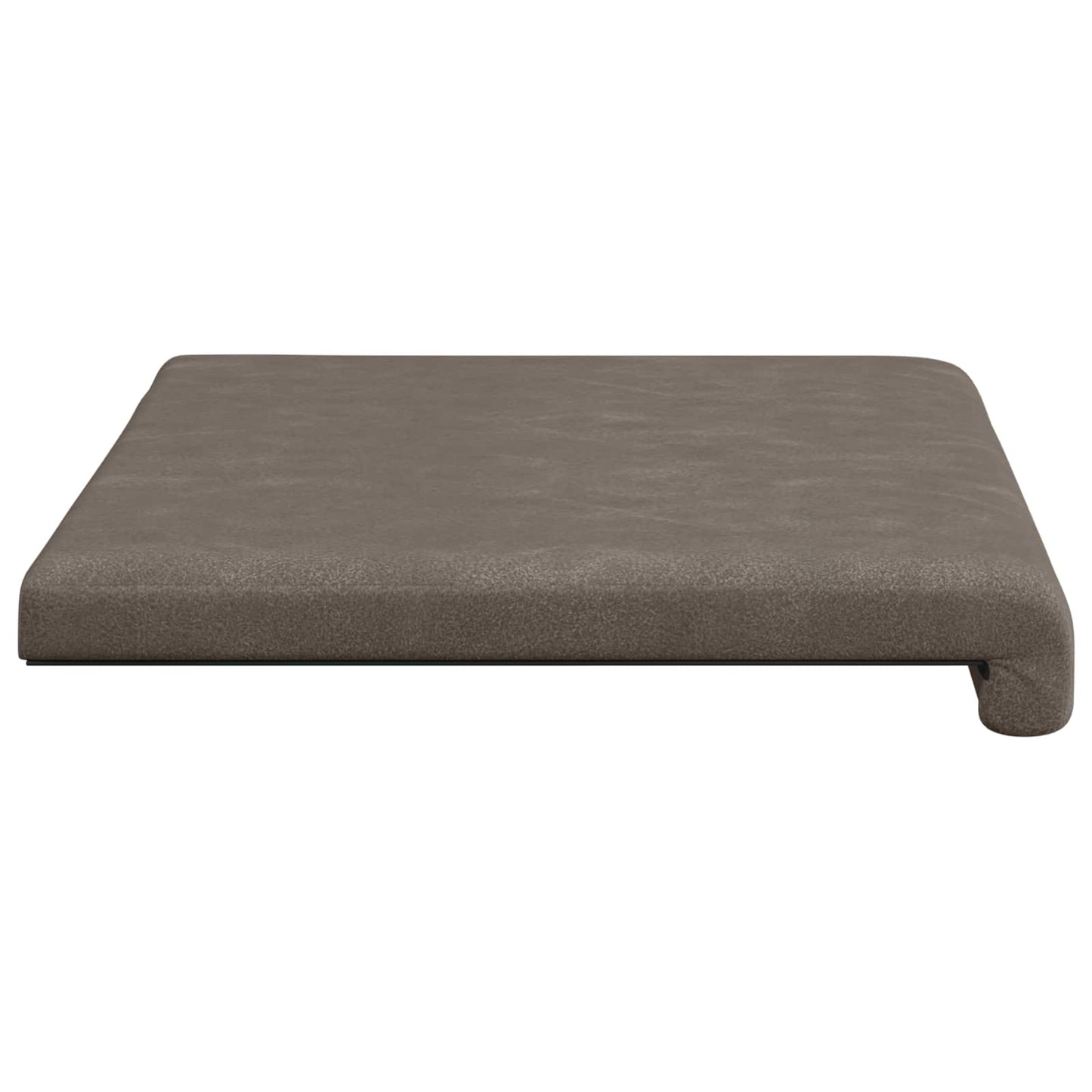 Bench Cushion Faux Leather Grey Depth 35 cm