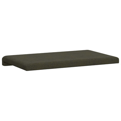 Bench Cushion Faux Suede Fabric Army Green Depth 35 cm