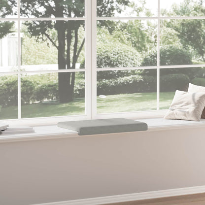 Bench Cushion Microfiber Light Grey Depth 35 cm