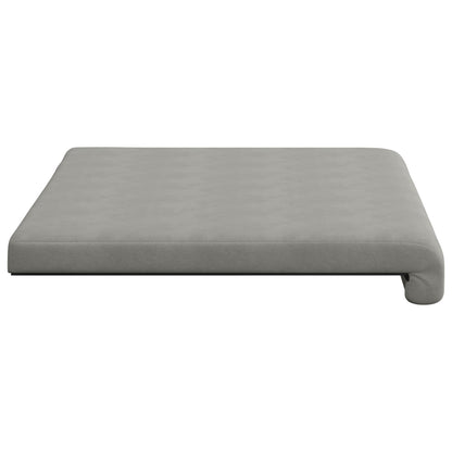 Bench Cushion Microfiber Light Grey Depth 35 cm