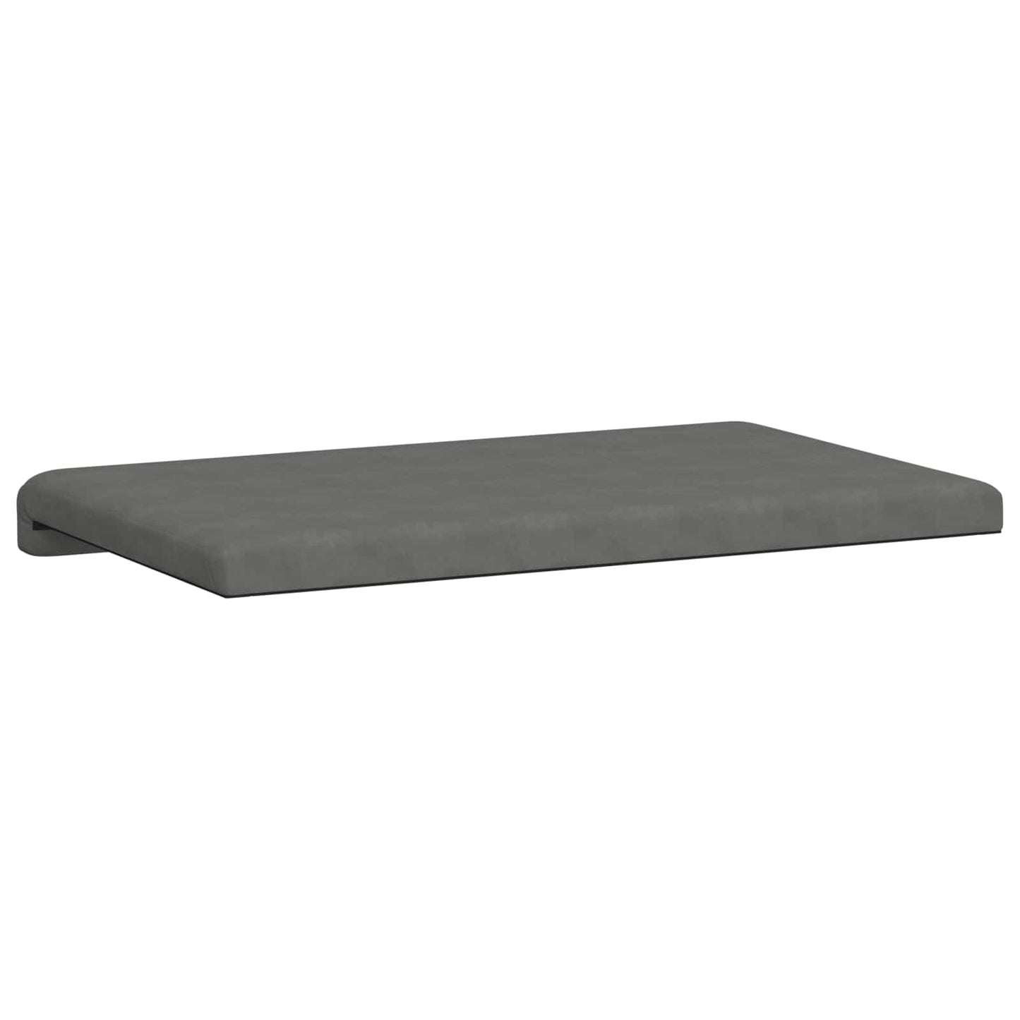 Bench Cushion Microfiber Dark Grey Depth 35 cm