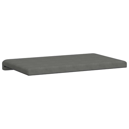 Bench Cushion Microfiber Dark Grey Depth 35 cm
