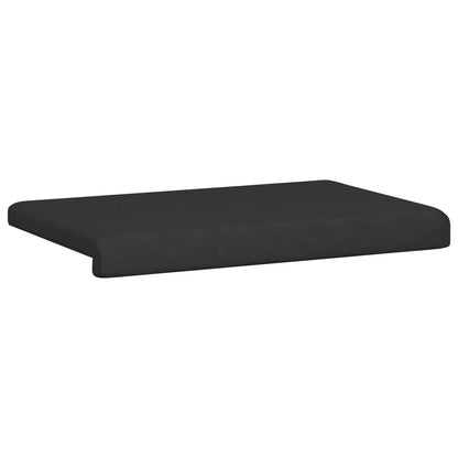 Bench Cushion Microfiber Black Depth 35 cm