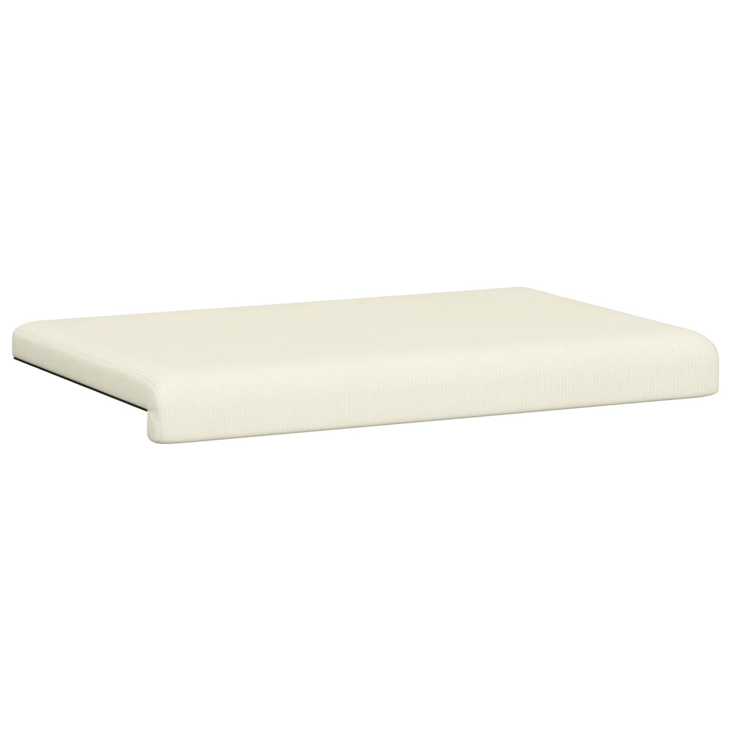 Bench Cushion Corduroy Cream Depth 35 cm