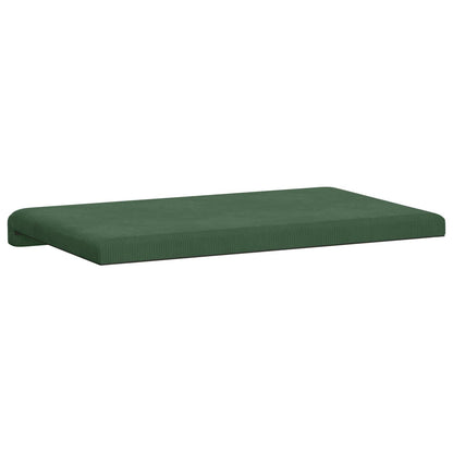 Bench Cushion Corduroy Dark Green Depth 35 cm