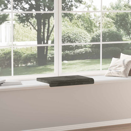 Bench Cushion Plush Corduroy Anthracite Depth 35 cm