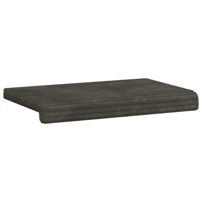 Bench Cushion Plush Corduroy Anthracite Depth 35 cm