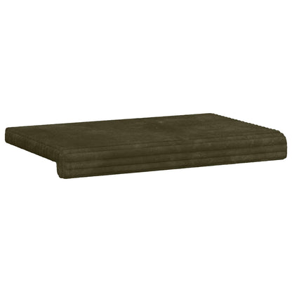 Bench Cushion Plush Corduroy Green Depth 35 cm