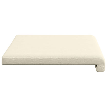 Bench Cushion Textured Velvet Cream Depth 35 cm