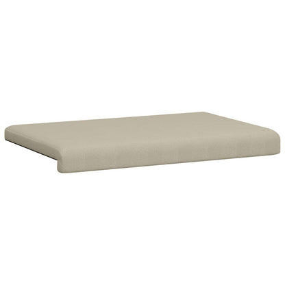Bench Cushion Textured Velvet Sand Depth 35 cm