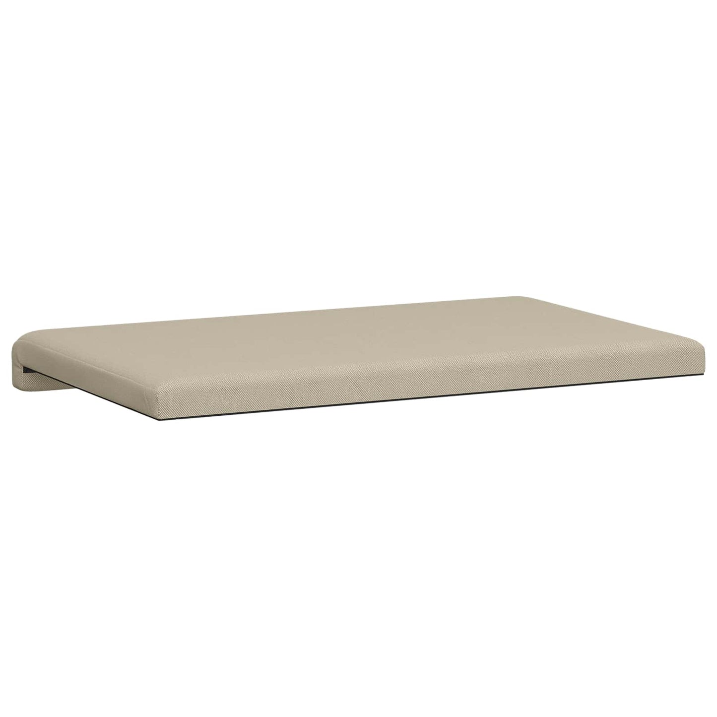 Bench Cushion Textured Velvet Sand Depth 35 cm