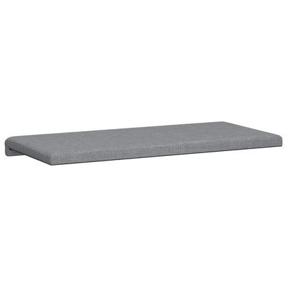 Bench Cushion Fabric Light Grey Depth 35 cm