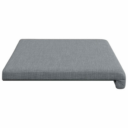 Bench Cushion Fabric Light Grey Depth 35 cm