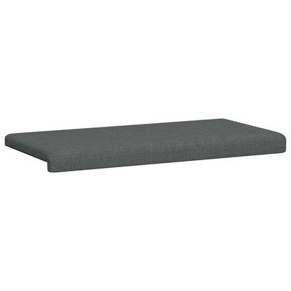 Bench Cushion Fabric Dark Grey Depth 35 cm