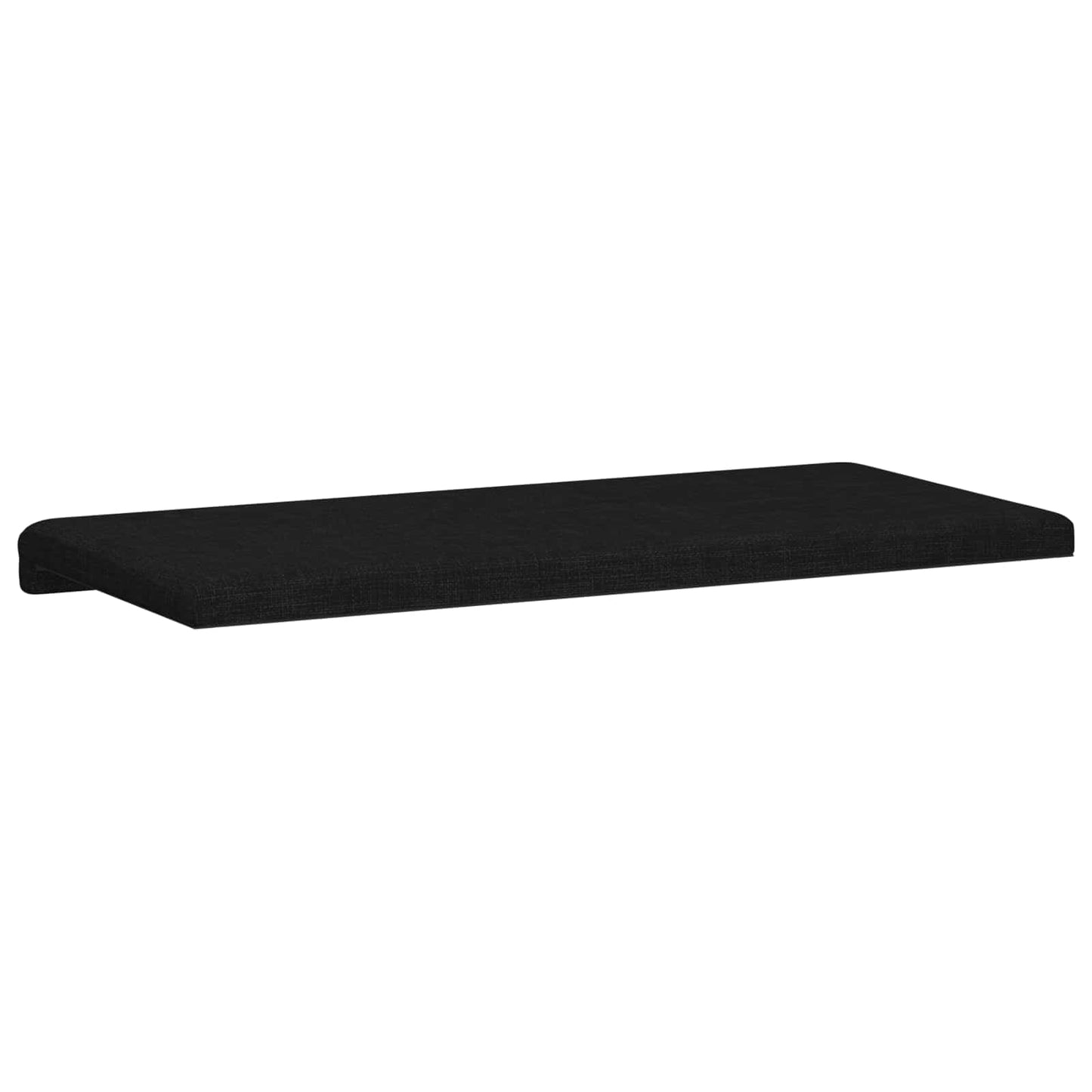 Bench Cushion Fabric Black Depth 35 cm