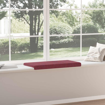 Bench Cushion Fabric Wine Red Depth 35 cm