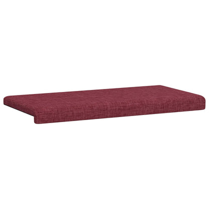 Bench Cushion Fabric Wine Red Depth 35 cm