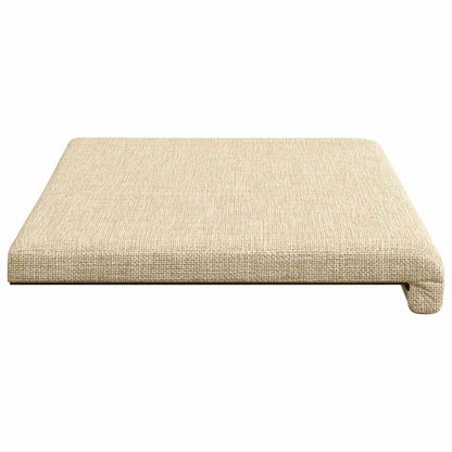 Bench Cushion Fabric Cream Depth 35 cm