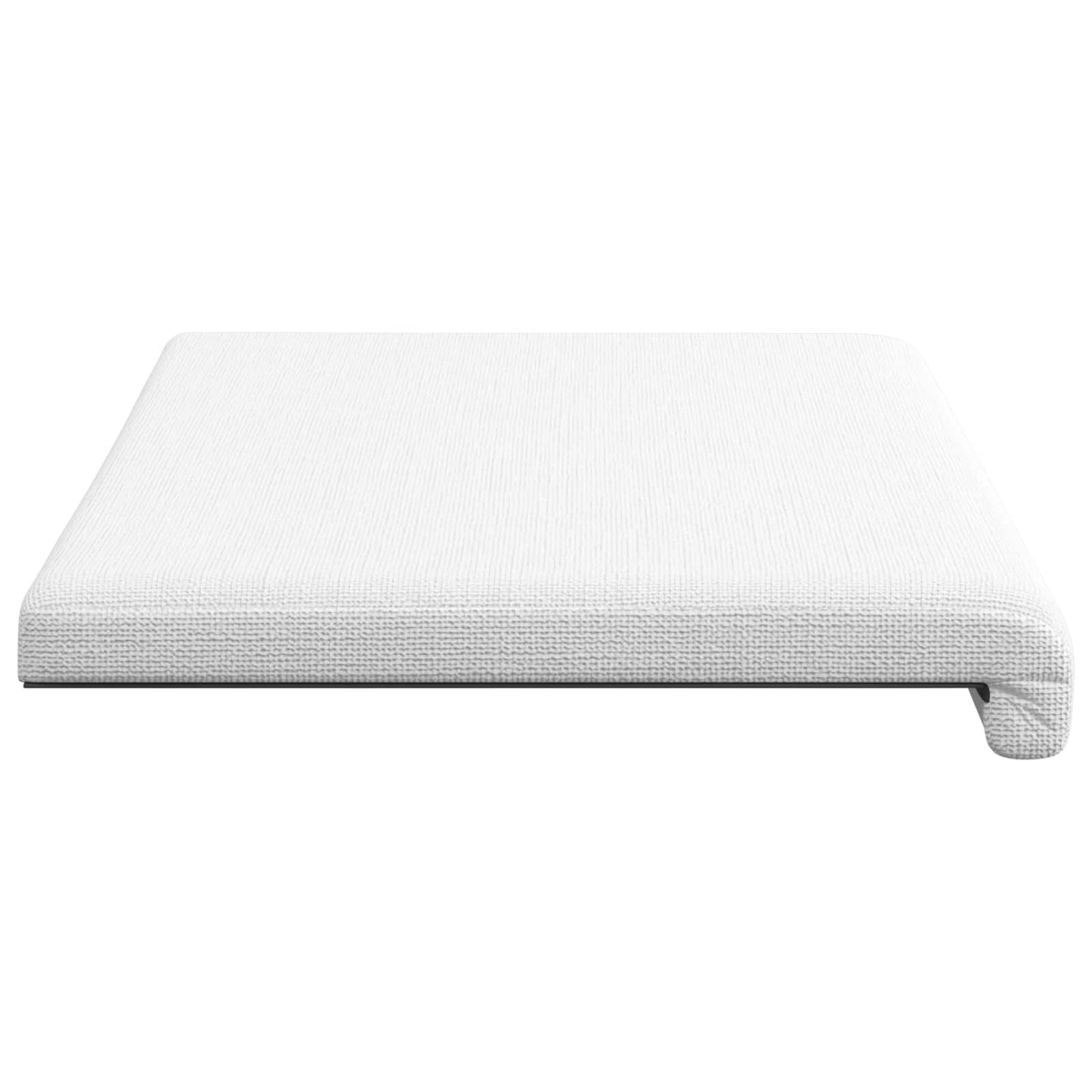 Bench Cushion Fabric White Depth 35 cm