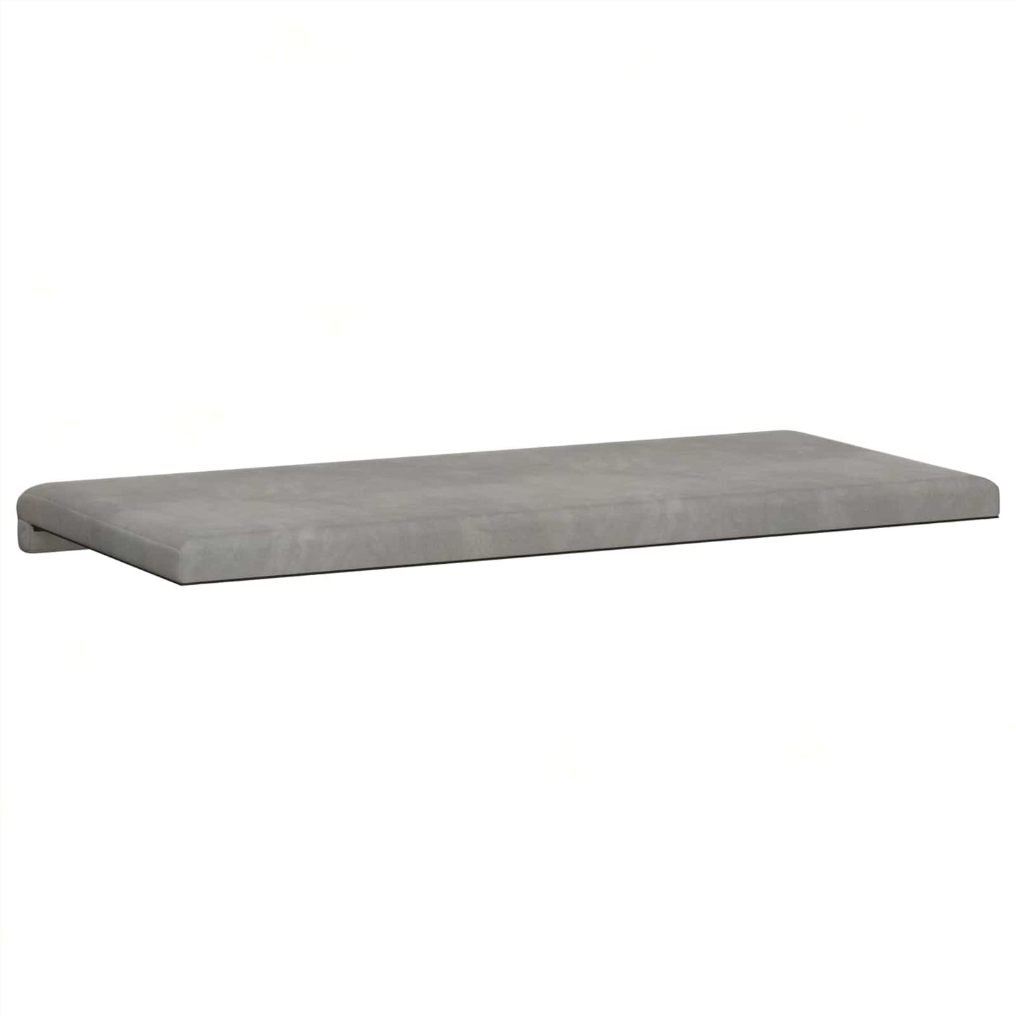 Bench Cushion Velvet Light Grey Depth 35 cm