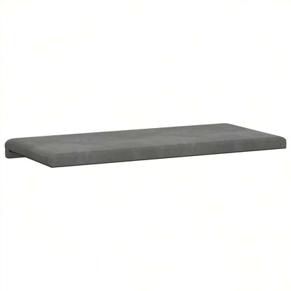 Bench Cushion Velvet Dark Grey Depth 35 cm