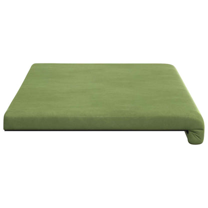 Bench Cushion Velvet Light Green Depth 35 cm