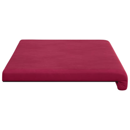 Bench Cushion Velvet Wine Red Depth 35 cm