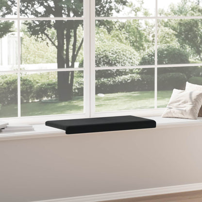 Bench Cushion Velvet Black Depth 35 cm