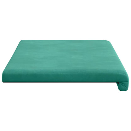 Bench Cushion Velvet Turquoise Depth 35 cm