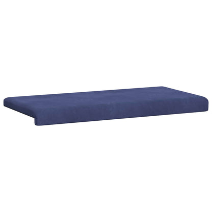 Bench Cushion Velvet Police Blue Depth 35 cm