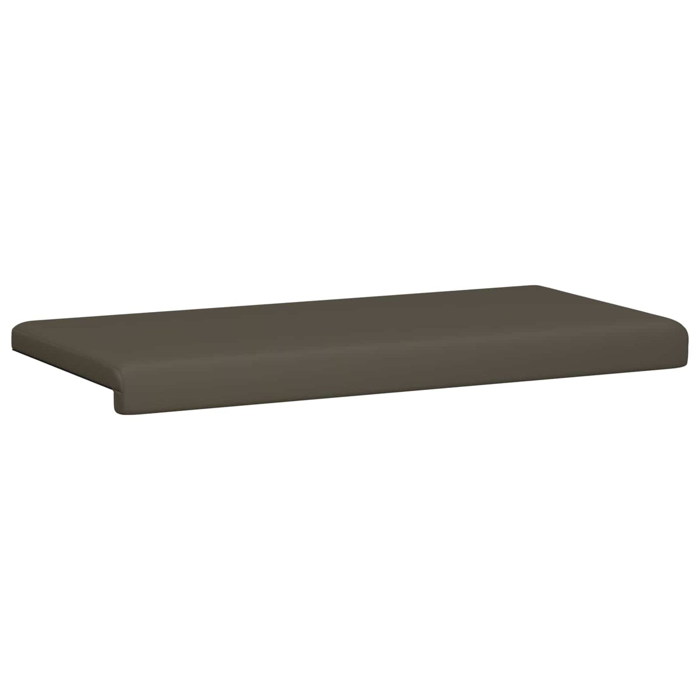 Bench Cushion Faux Leather Grey Depth 35 cm