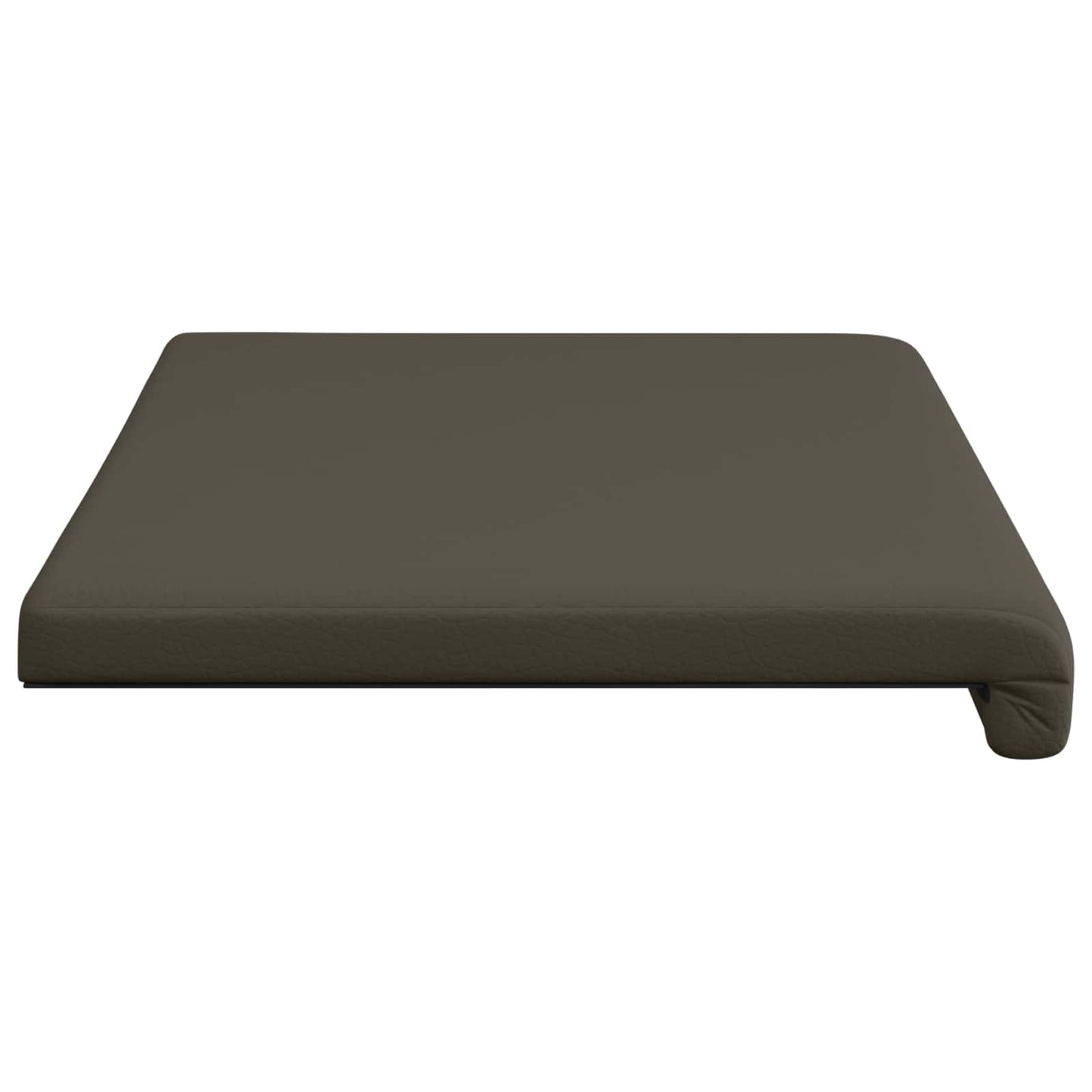 Bench Cushion Faux Leather Grey Depth 35 cm
