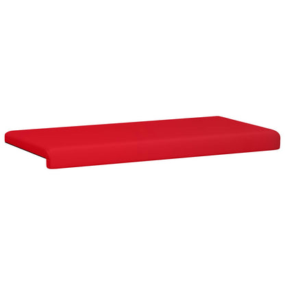 Bench Cushion Faux Leather Red Depth 35 cm